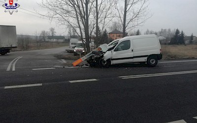 Kolizja z udziałem tira