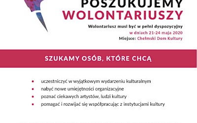 Zostań wolontariuszem na festiwalu