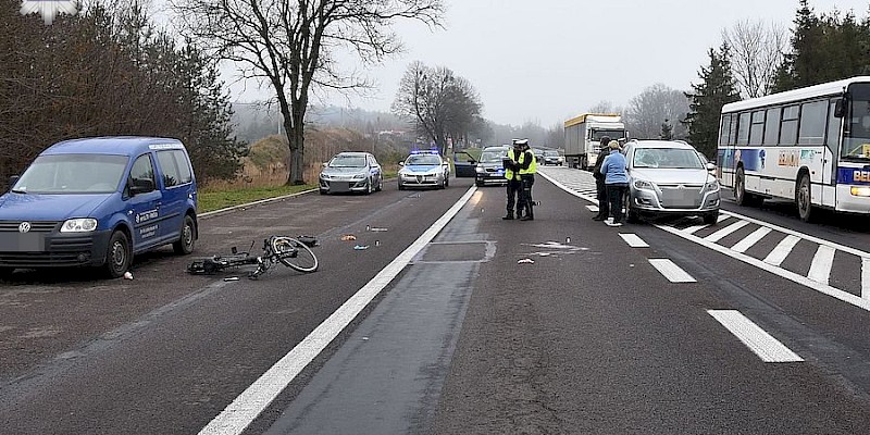 Wjechał wprost pod koła