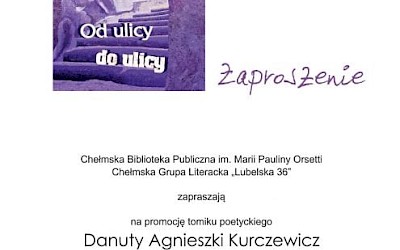 Wiersze „Od ulicy do ulicy”