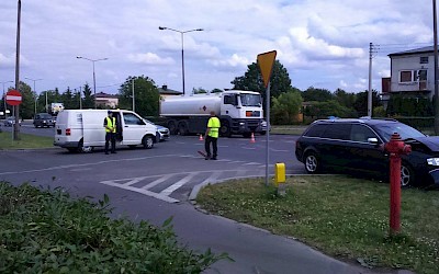 Zderzenie czterech samochodów na ul. Rejowieckiej