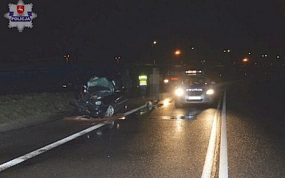 Tragedia na trasie Chełm-Dorohusk. Śmierć kierowcy na miejscu