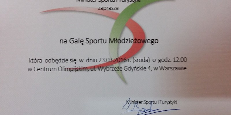 Minister Sportu nagradza Cement Gryf - Chełm