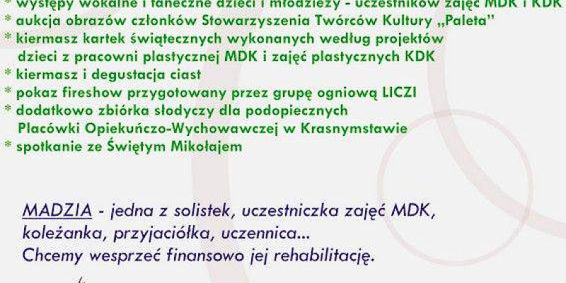 "Mikołajki dla Madzi"