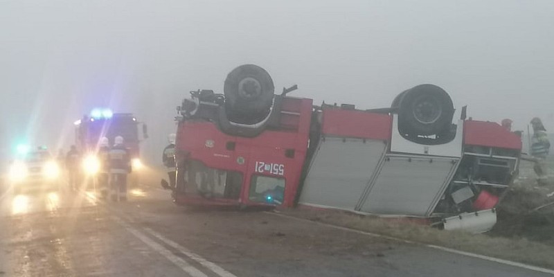 Różanka. Strażacy mieli wypadek