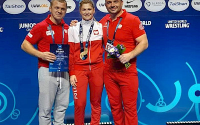 Daniela Tkachuk na podium Mistrzostw Świata