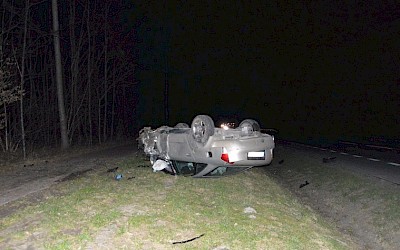 Janów. Pijany doprowadził do wypadku