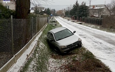 Ostrożnie na śliskiej drodze