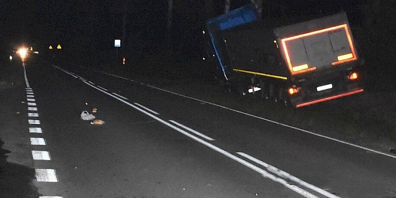 Ciężarówką potrącił pieszego