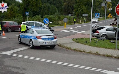 Wola Korybutowa. Stłuczka na skrzyżowaniu