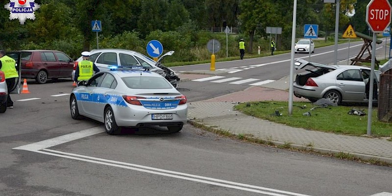 Wola Korybutowa. Stłuczka na skrzyżowaniu