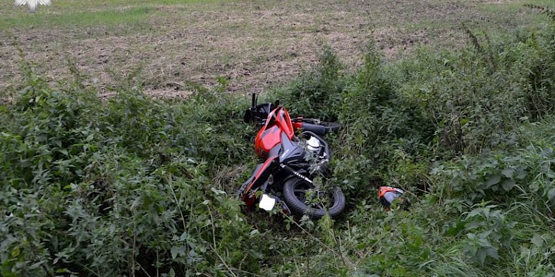 Józefin. 15-latka nie zapanowała nad hondą