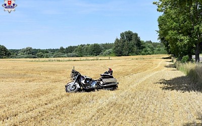 Kamienna Góra. Miał wypadek w polu