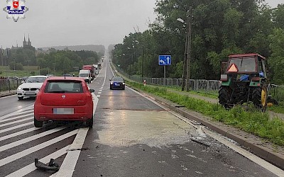 ...bo ciągnik jechał za wolno