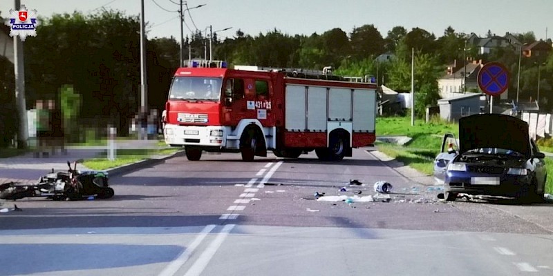 Motocyklista zginął w Krasnymstawie